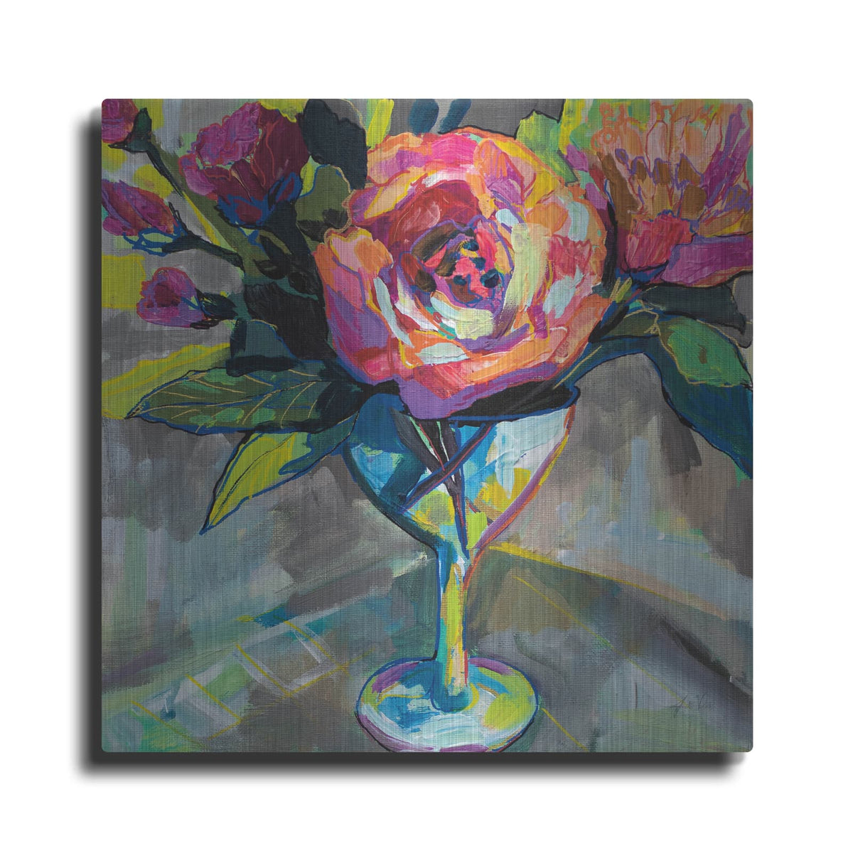 'Summer Cocktail' by Jeanette Vertentes – Metal Wall Art