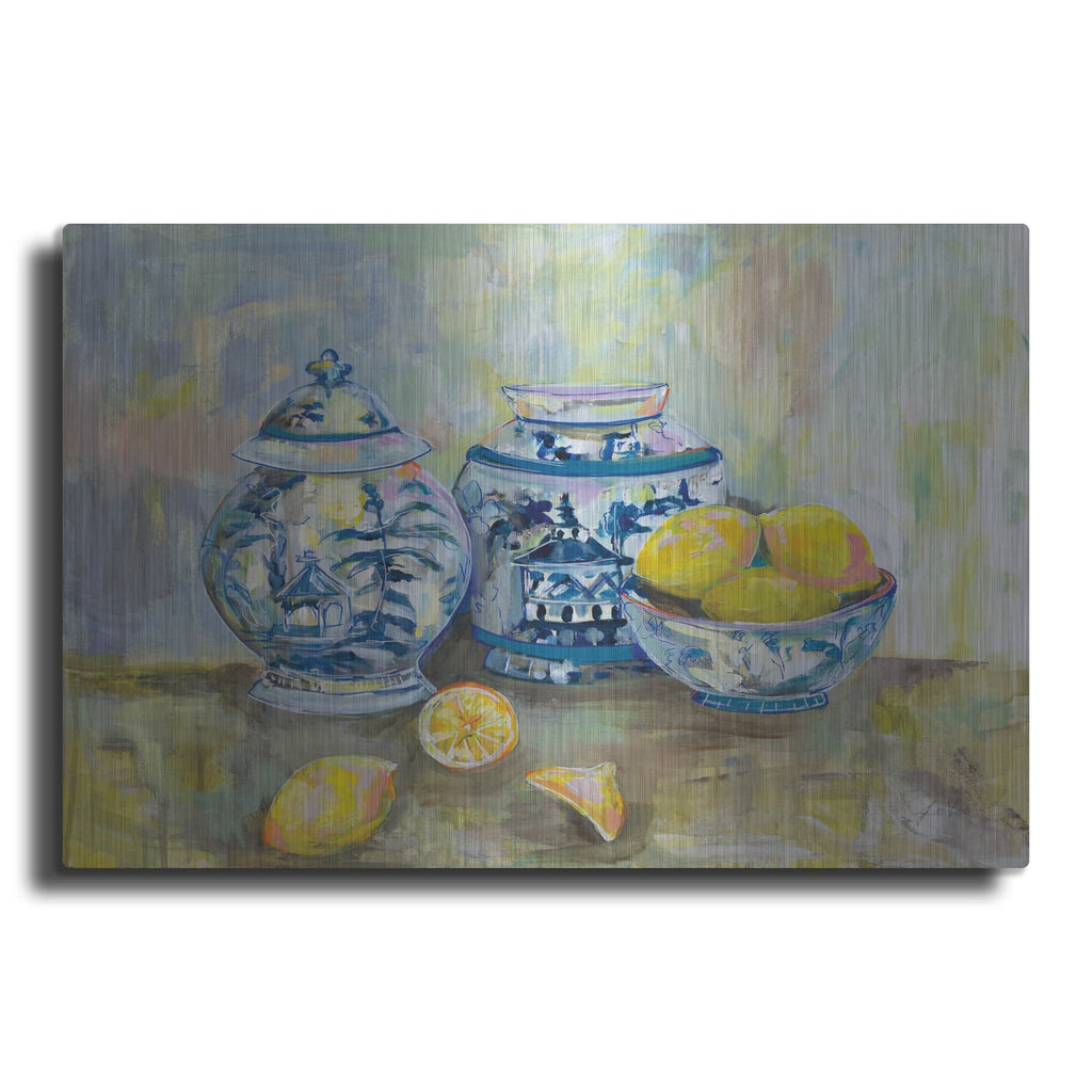 'Lemon Life' by Jeanette Vertentes – Metal Wall Art