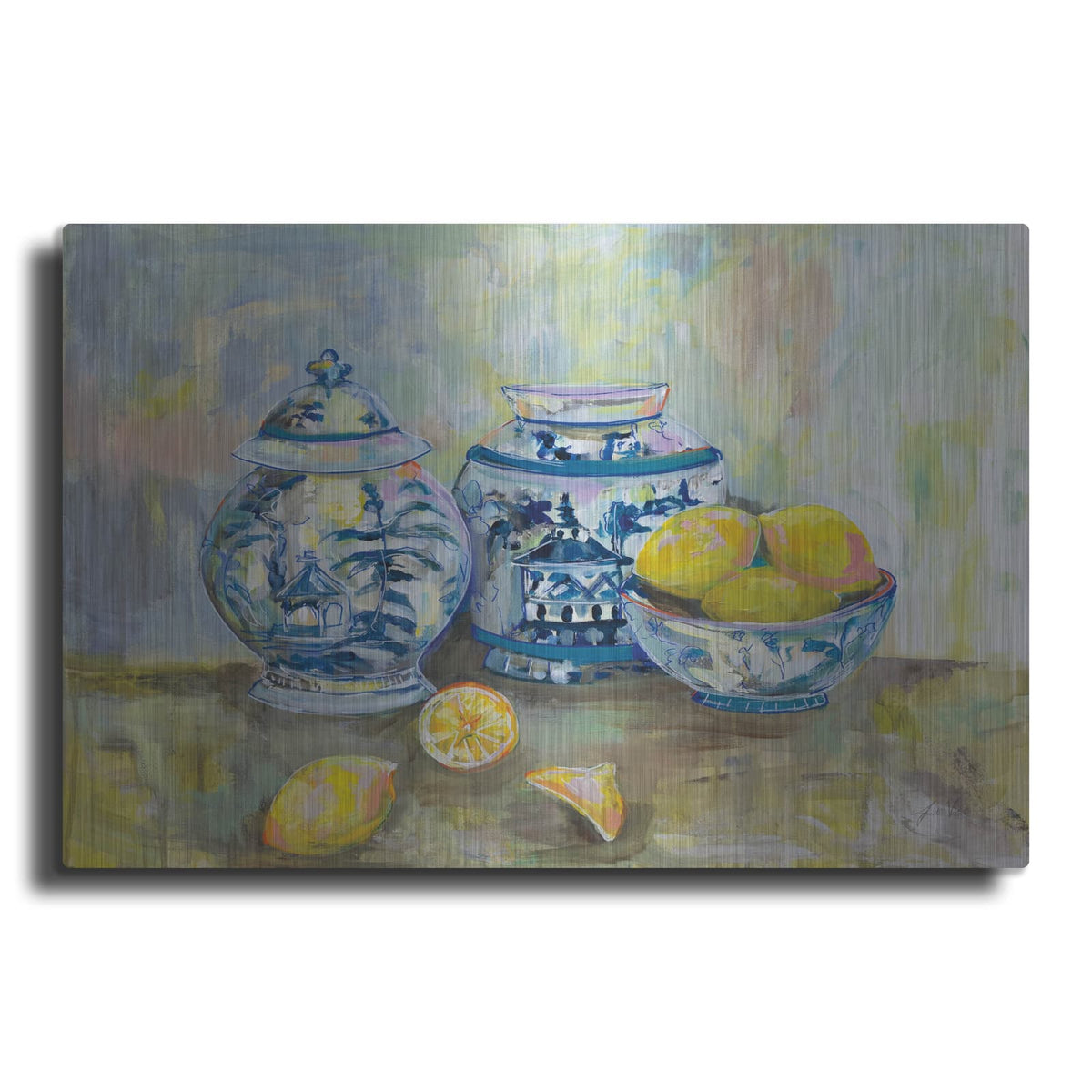 'Lemon Life' by Jeanette Vertentes – Metal Wall Art