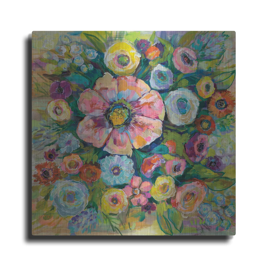 'Floral Fireworks' by Jeanette Vertentes – Metal Wall Art