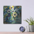 'Blue Light' by Jeanette Vertentes – Metal Wall Art, 12x12 room view