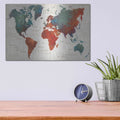 'Colorful World I' by James Wiens – Metal Wall Art, 16x12 room view