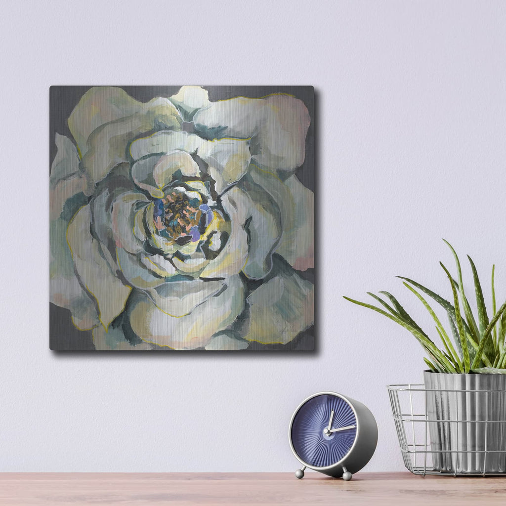 'Bloom I' by Jeanette Vertentes – Metal Wall Art, 12x12 room view