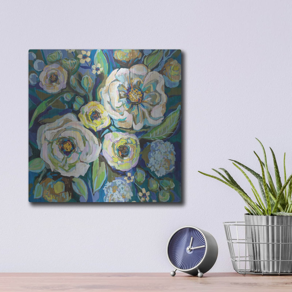 'Ocean House' by Jeanette Vertentes – Metal Wall Art, 12x12 room view