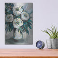 'White Roses Bouquet' by Jeanette Vertentes – Metal Wall Art, 12x16 room view