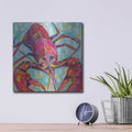 'Lilly Lobster III' by Jeanette Vertentes – Metal Wall Art, 12x12 room view