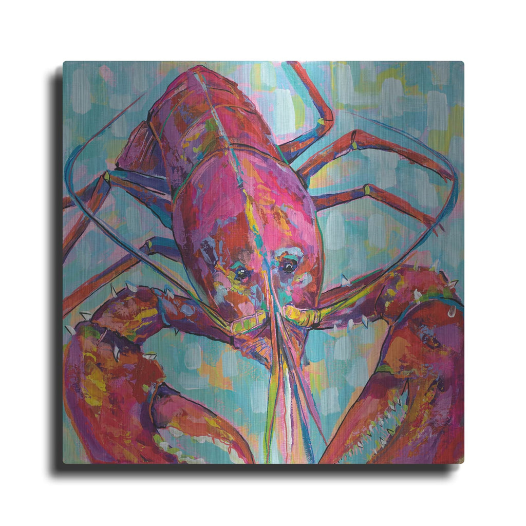 'Lilly Lobster III' by Jeanette Vertentes – Metal Wall Art