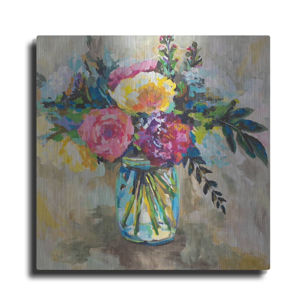 'Masons Bouquet' by Jeanette Vertentes – Metal Wall Art