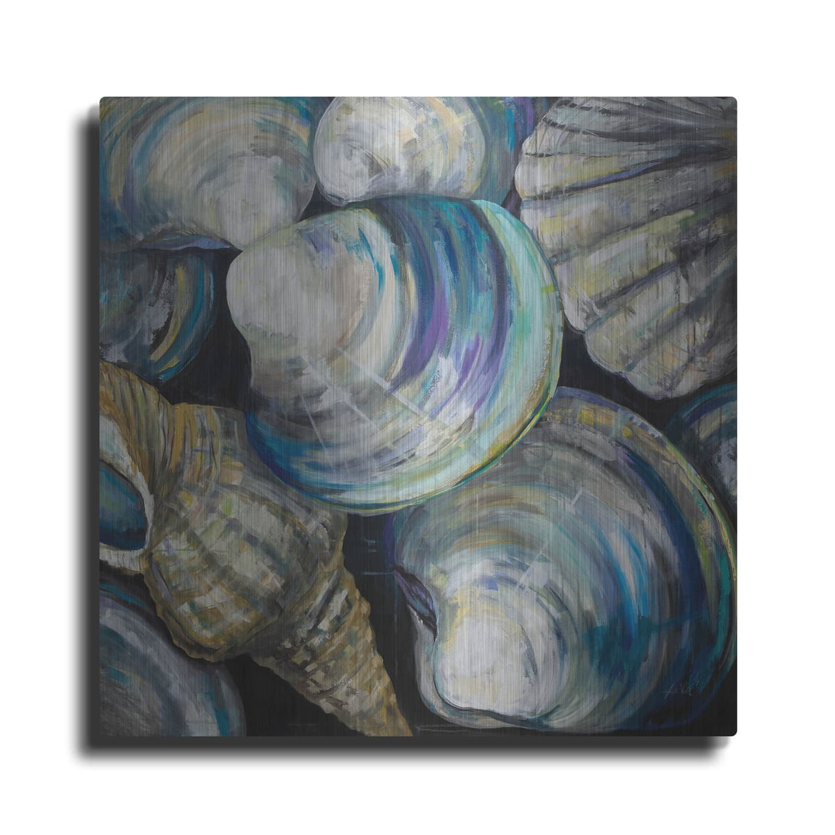 'Key West Shells' by Jeanette Vertentes – Metal Wall Art