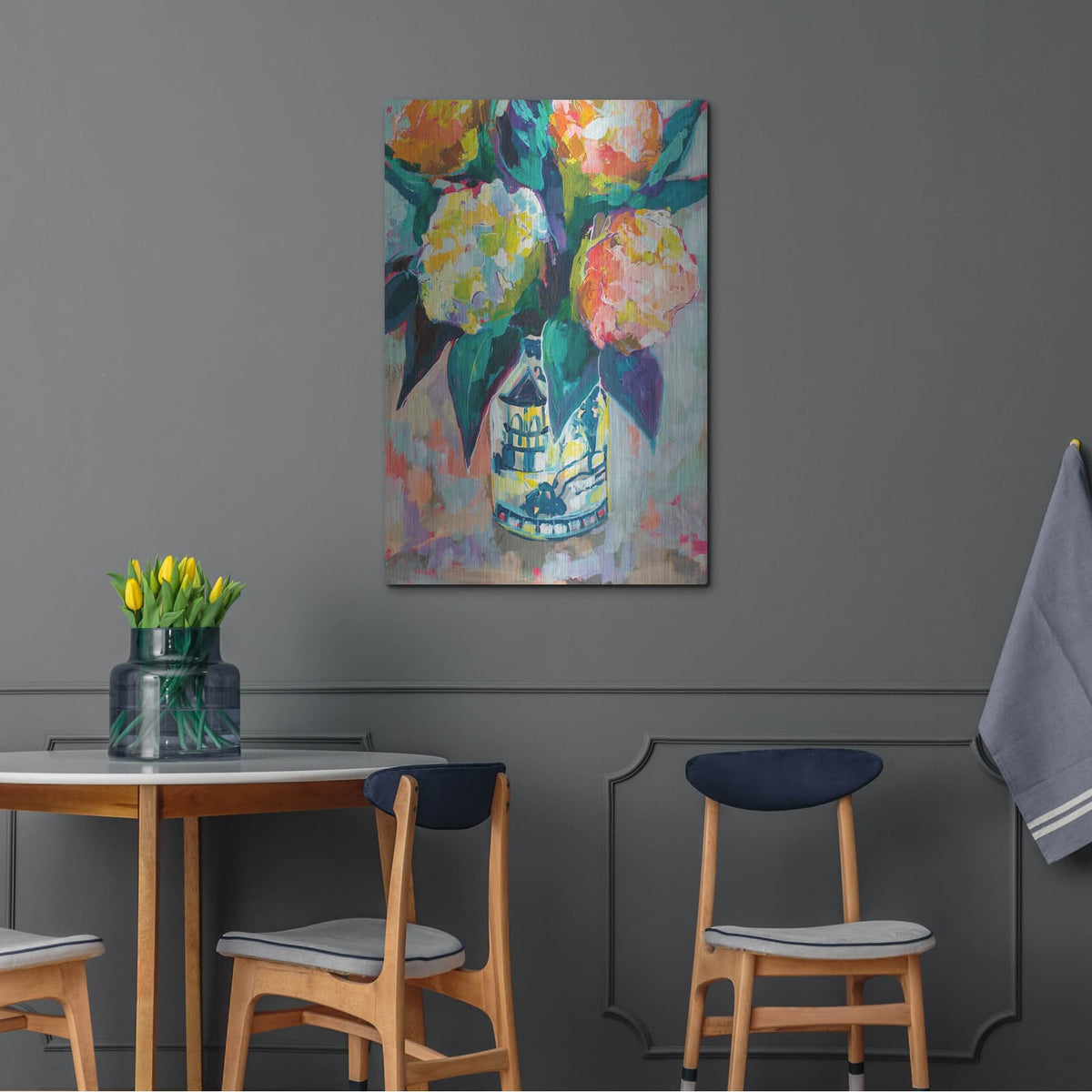 'Sunset Bouquet' by Jeanette Vertentes – Metal Wall Art, 24x36 room view