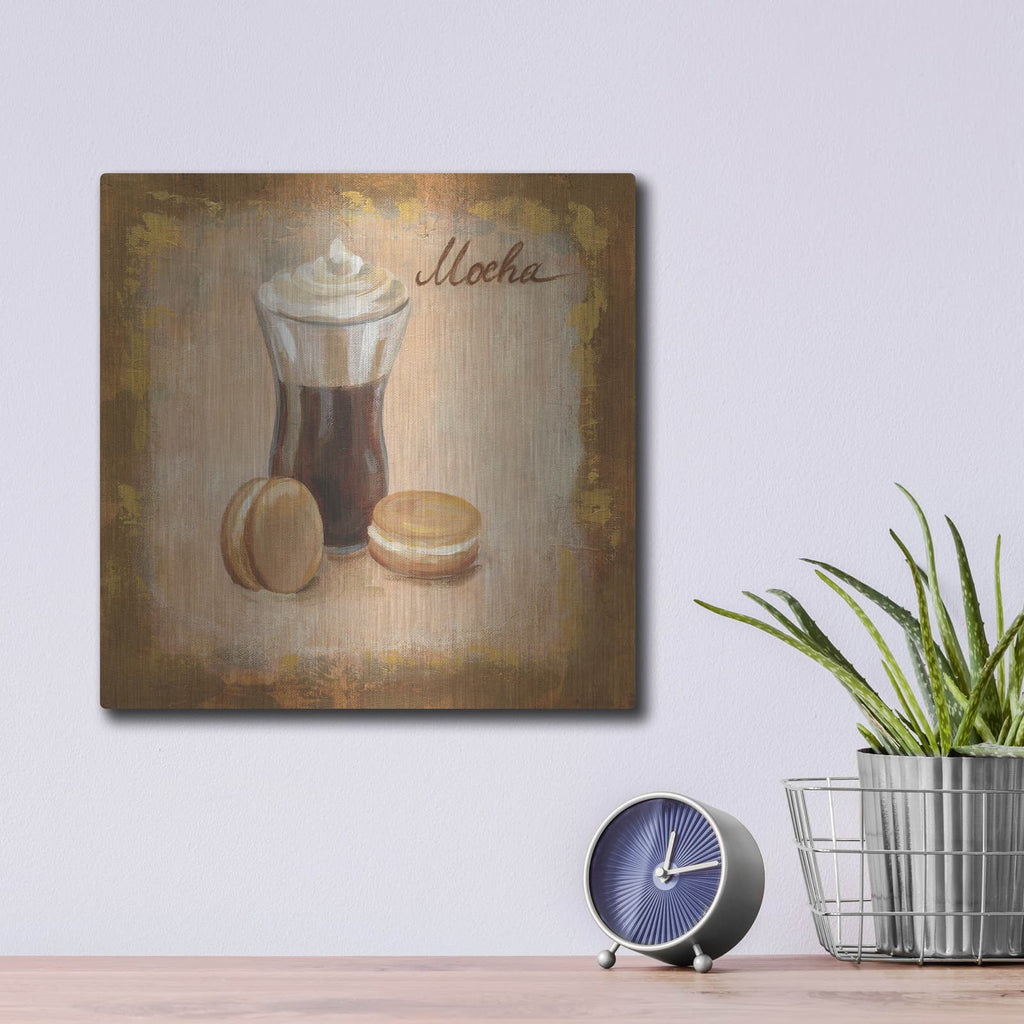 'Coffee Time I' by Silvia Vassileva – Metal Wall Art, 12x12 room view