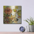 'Floral Joy' by Silvia Vassileva – Metal Wall Art, 12x12 room view