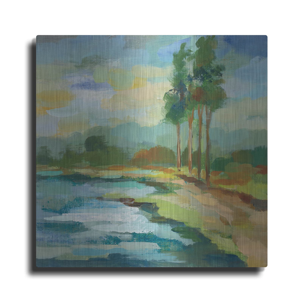 'Early Spring Landscape II' by Silvia Vassileva – Metal Wall Art