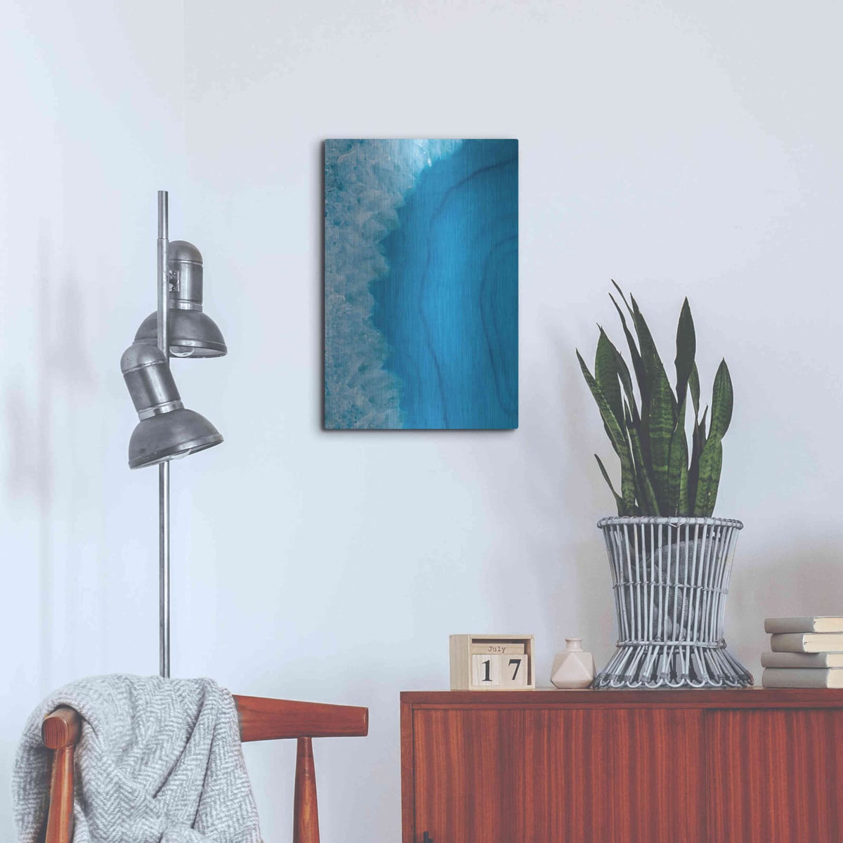 'Agate Geode' by Wild Apple Portfolio – Metal Wall Art, 16x24 room view