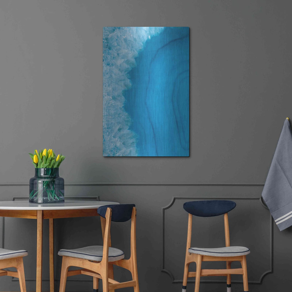 'Agate Geode' by Wild Apple Portfolio – Metal Wall Art, 24x36 room view