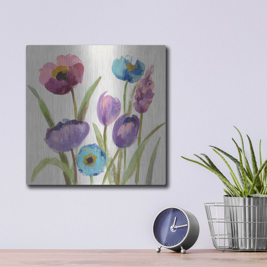 'Wild Garden II' by Silvia Vassileva – Metal Wall Art, 12x12 room view