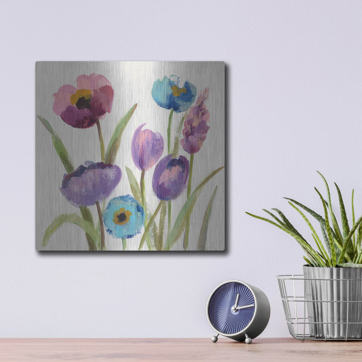 'Wild Garden II' by Silvia Vassileva – Metal Wall Art, 12x12 room view