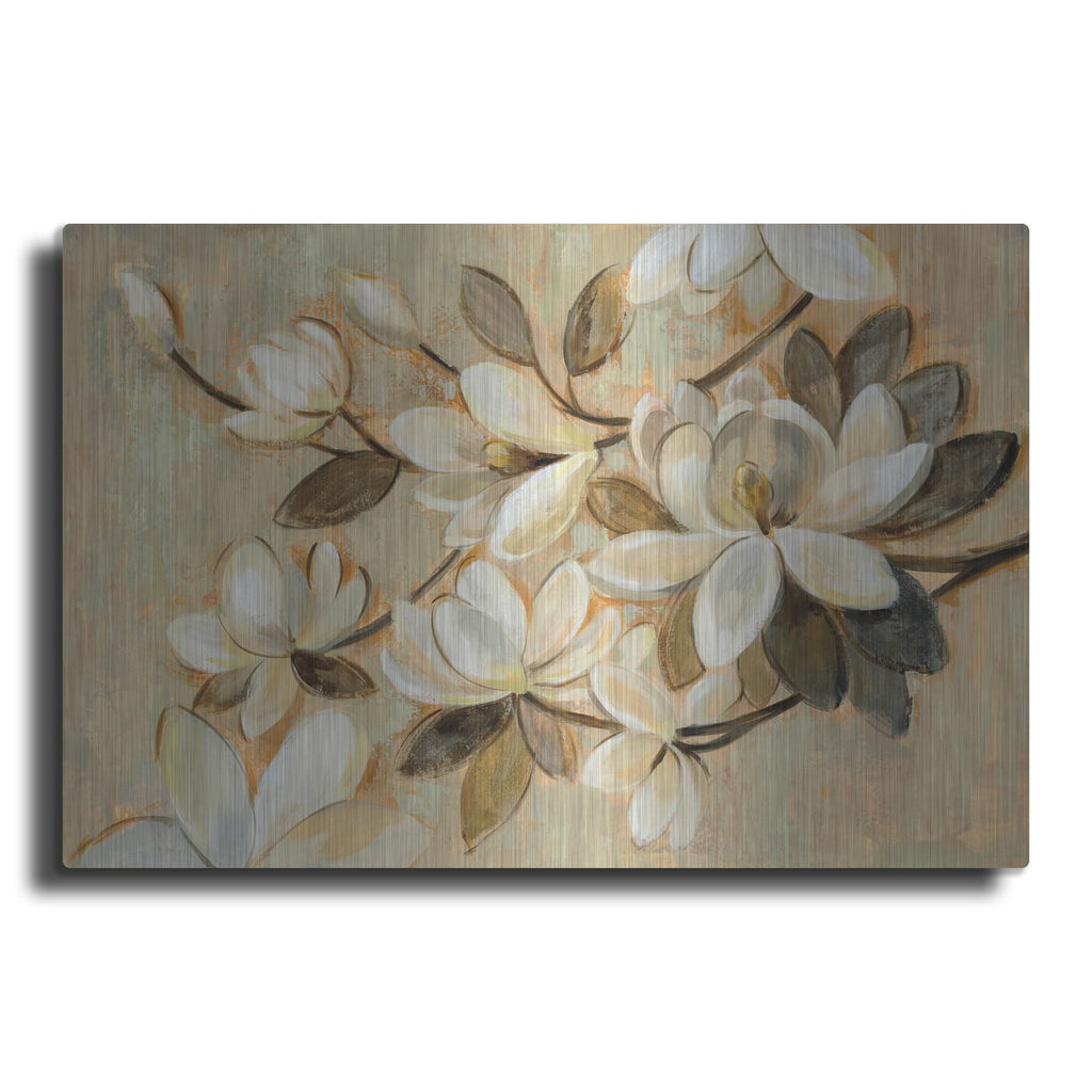 'Magnolia Simplicity' by Silvia Vassileva – Metal Wall Art