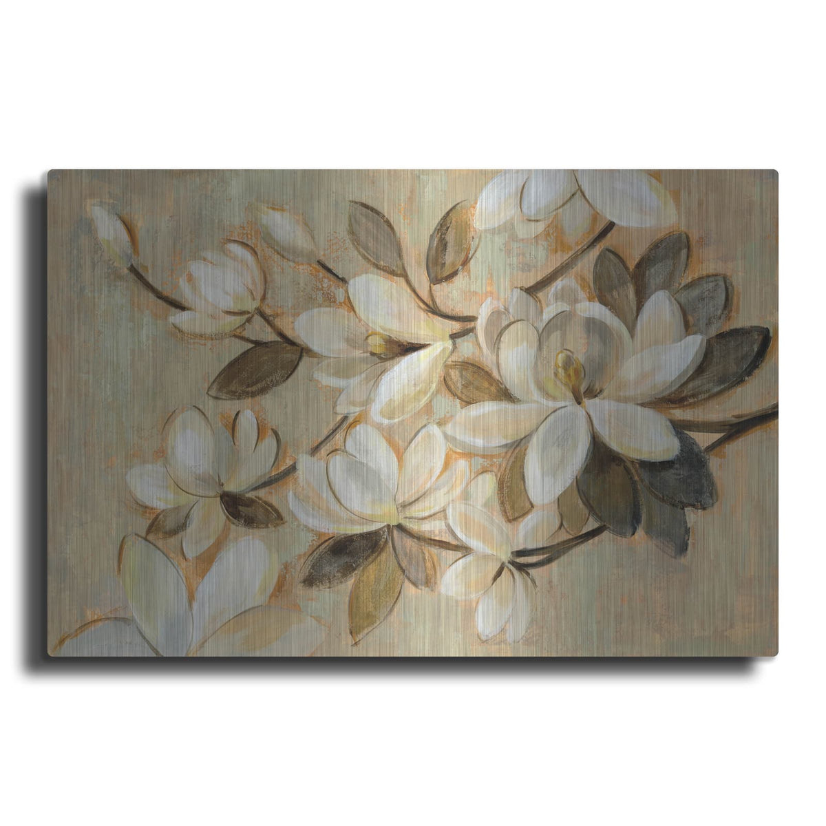 'Magnolia Simplicity' by Silvia Vassileva – Metal Wall Art