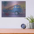 'The Beach Boy' by Richard Courtney – Metal Wall Art, 16x12 room view
