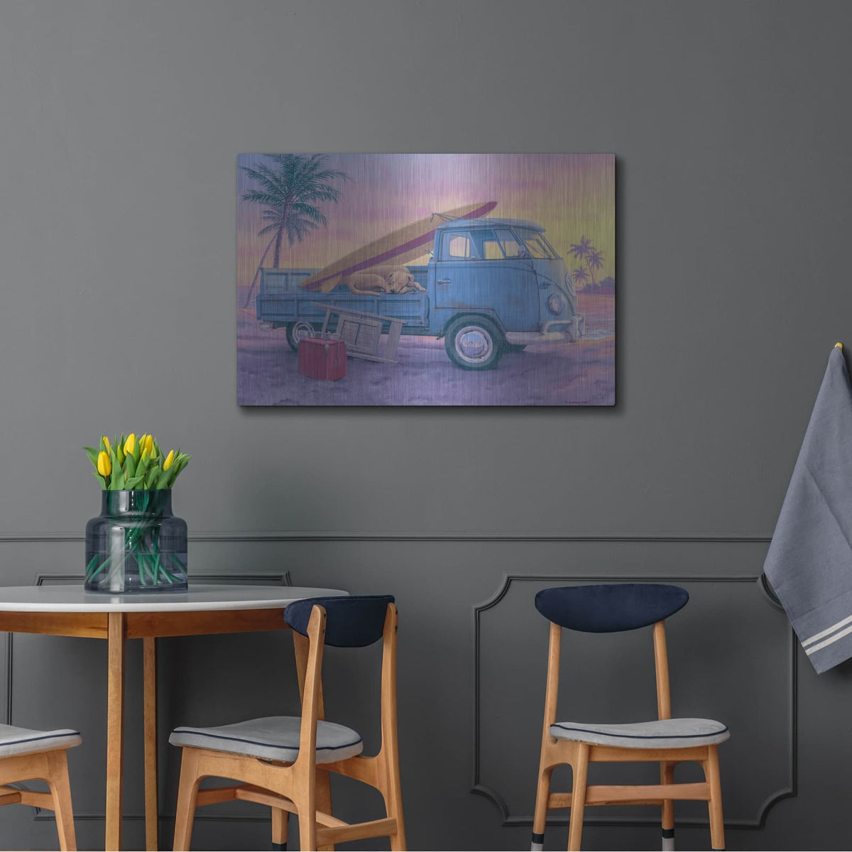 'The Beach Boy' by Richard Courtney – Metal Wall Art, 36x24 room view
