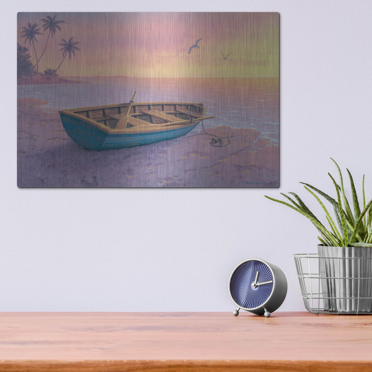 'Life Is But A Dream' by Richard Courtney – Metal Wall Art, 16x12 room view