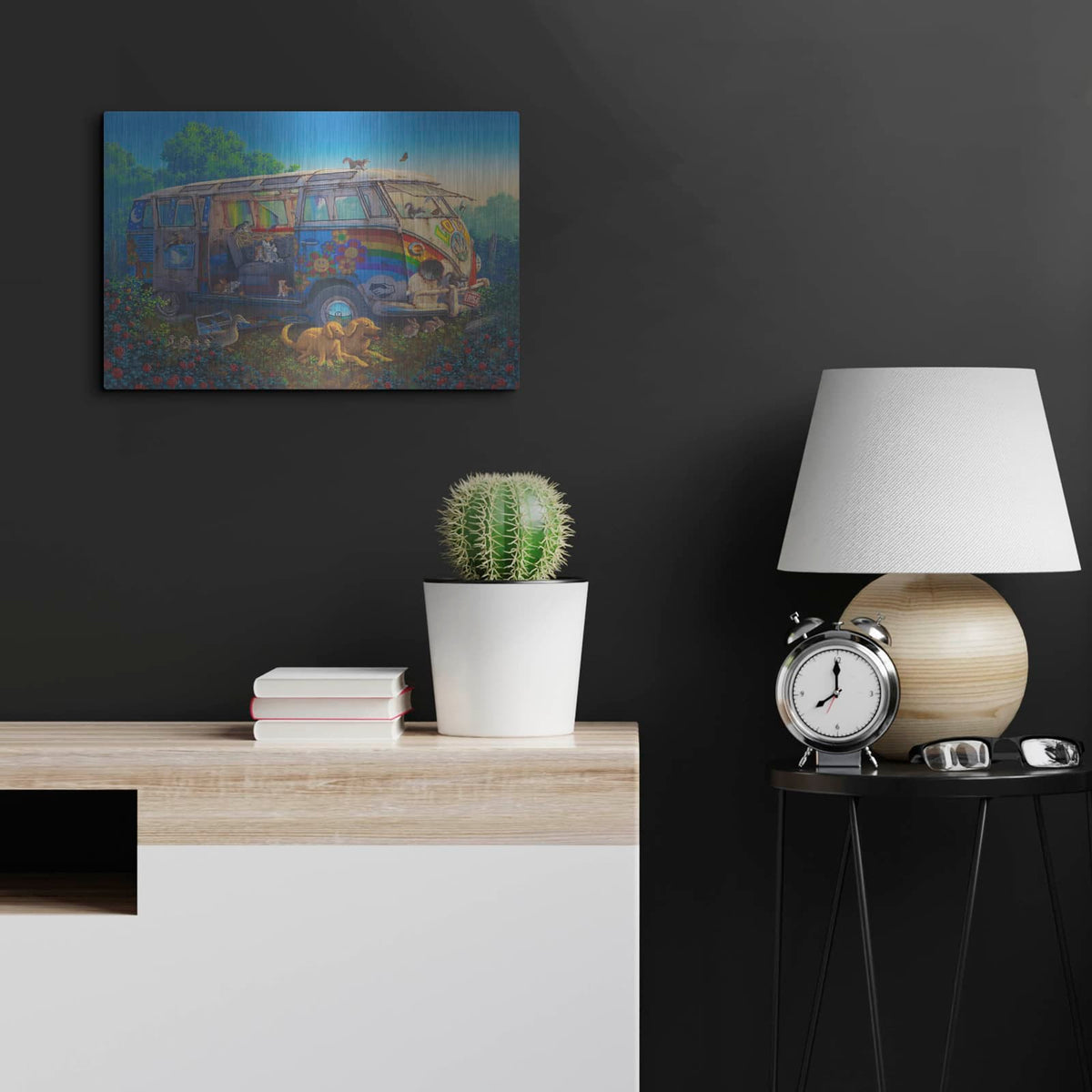 'What A Wonderful World' by Richard Courtney – Metal Wall Art, 24x16 room view