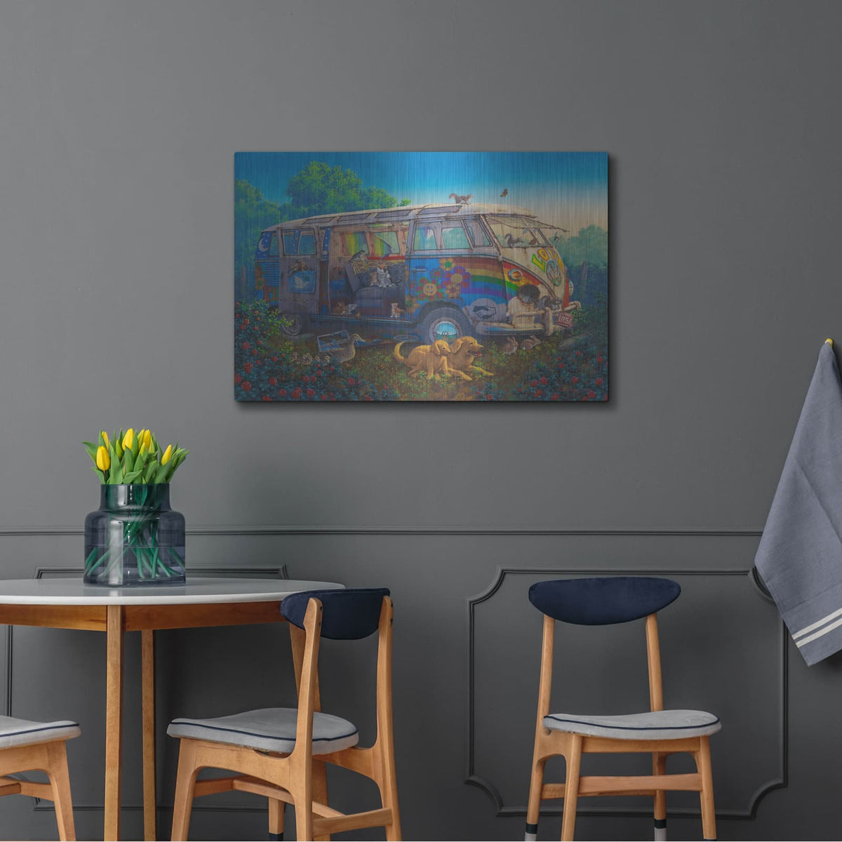 'What A Wonderful World' by Richard Courtney – Metal Wall Art, 36x24 room view