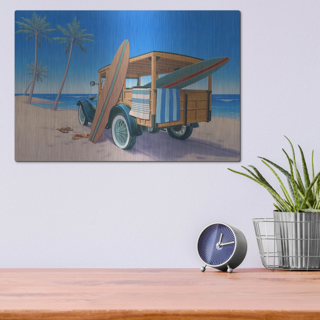 'The Good Ole Days' by Richard Courtney – Metal Wall Art, 16x12 room view