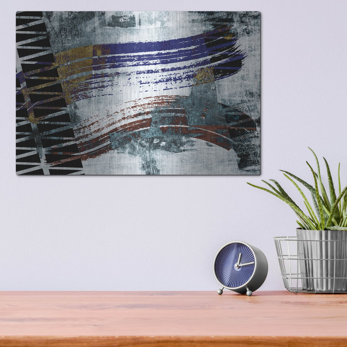 'Clamorous' by Delores Naskrent – Metal Wall Art, 16x12 room view