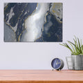 'Indigo Reverie' by Delores Naskrent – Metal Wall Art, 16x12 room view