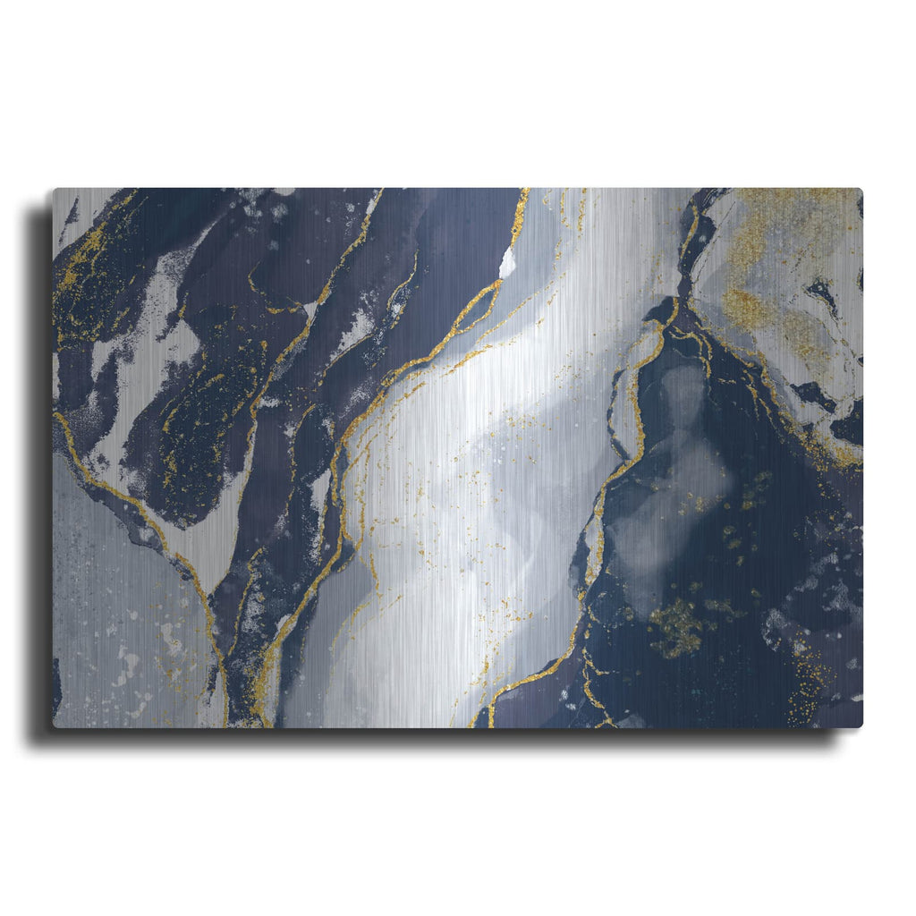 'Indigo Reverie' by Delores Naskrent – Metal Wall Art