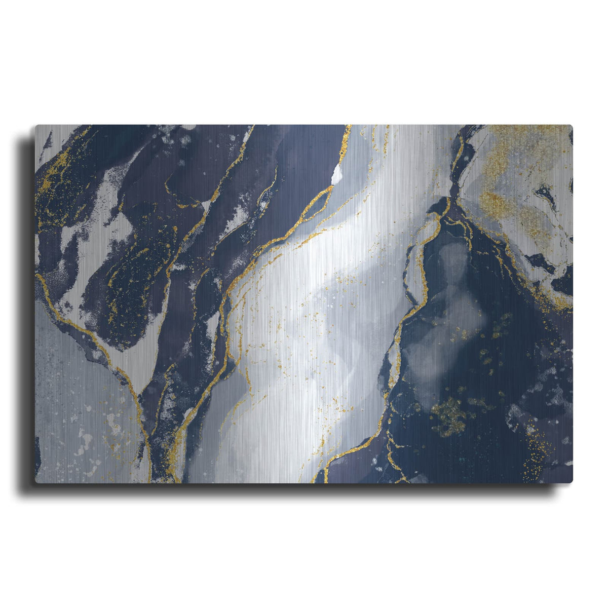 'Indigo Reverie' by Delores Naskrent – Metal Wall Art
