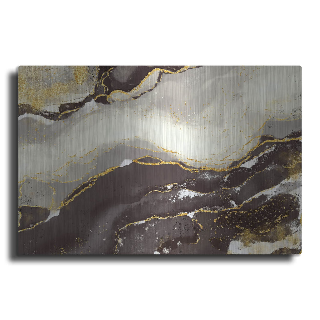 'Bisque Glimmer' by Delores Naskrent – Metal Wall Art