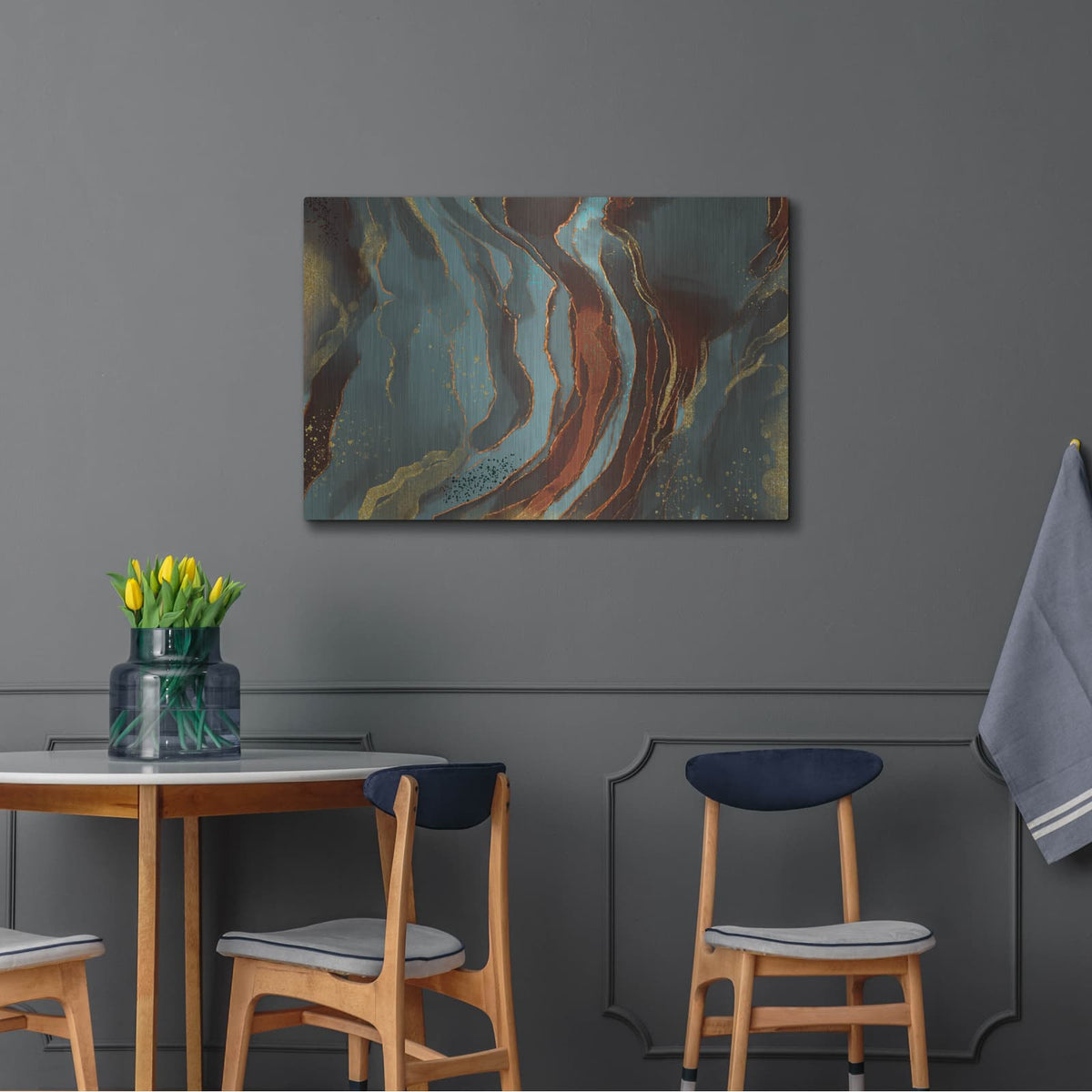 'Velvet Shimmer' by Delores Naskrent – Metal Wall Art, 36x24 room view
