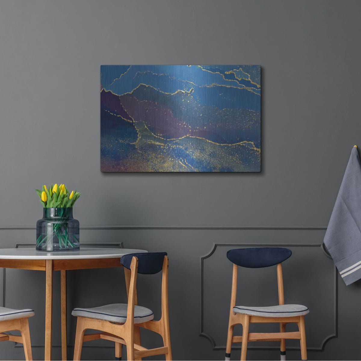 'In the Navy' by Delores Naskrent – Metal Wall Art, 36x24 room view