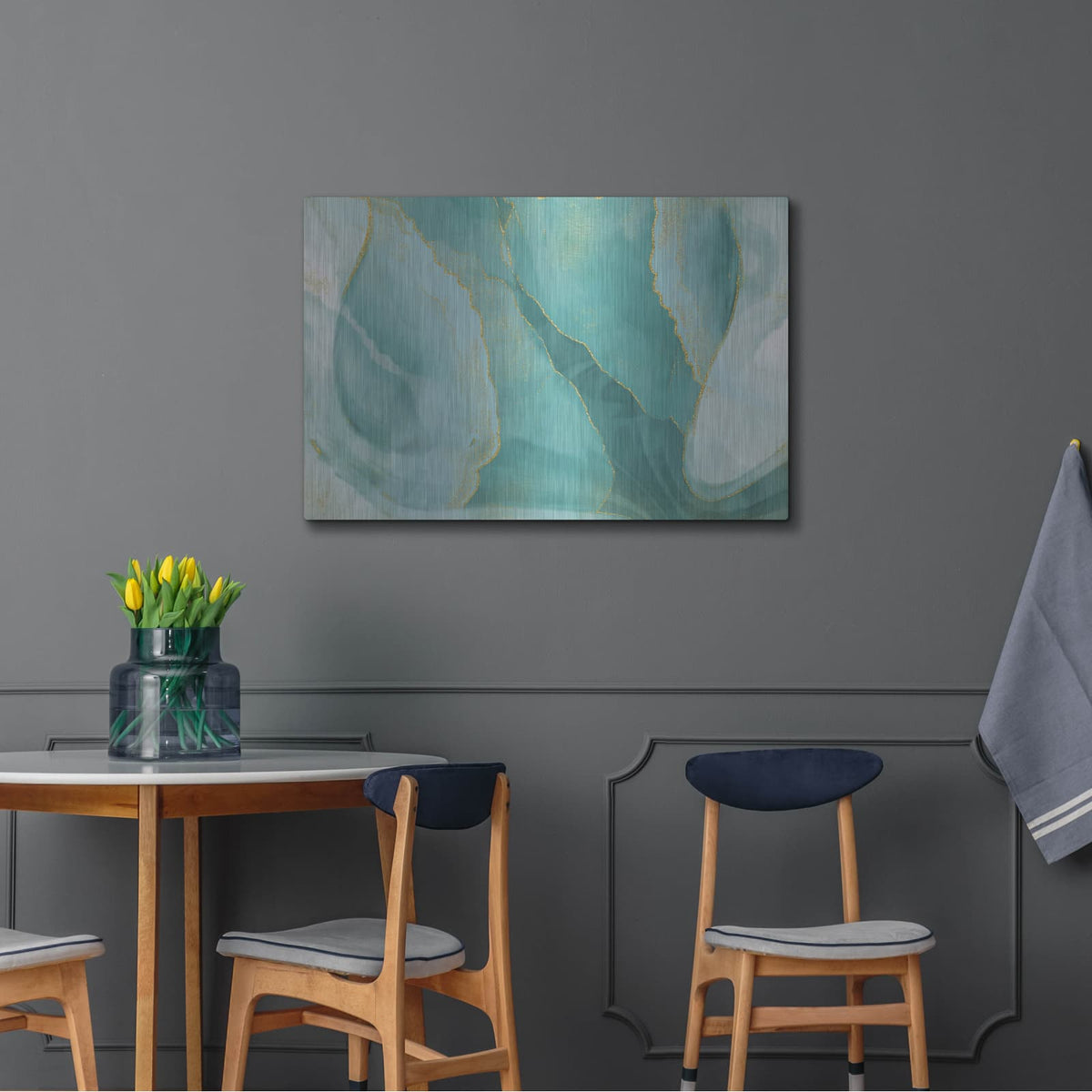 'Shallow Pond' by Delores Naskrent – Metal Wall Art, 36x24 room view