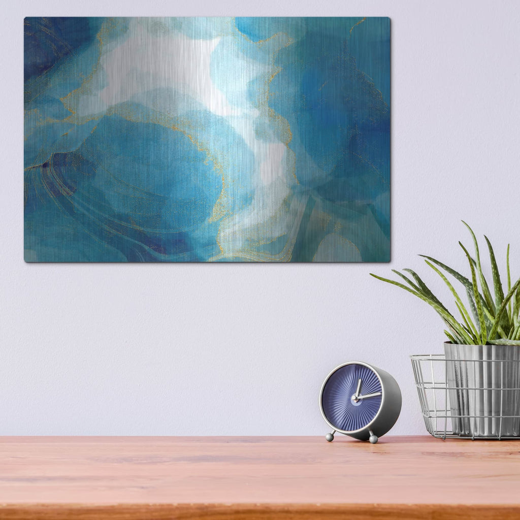 'Partly Cloudy' by Delores Naskrent – Metal Wall Art, 16x12 room view