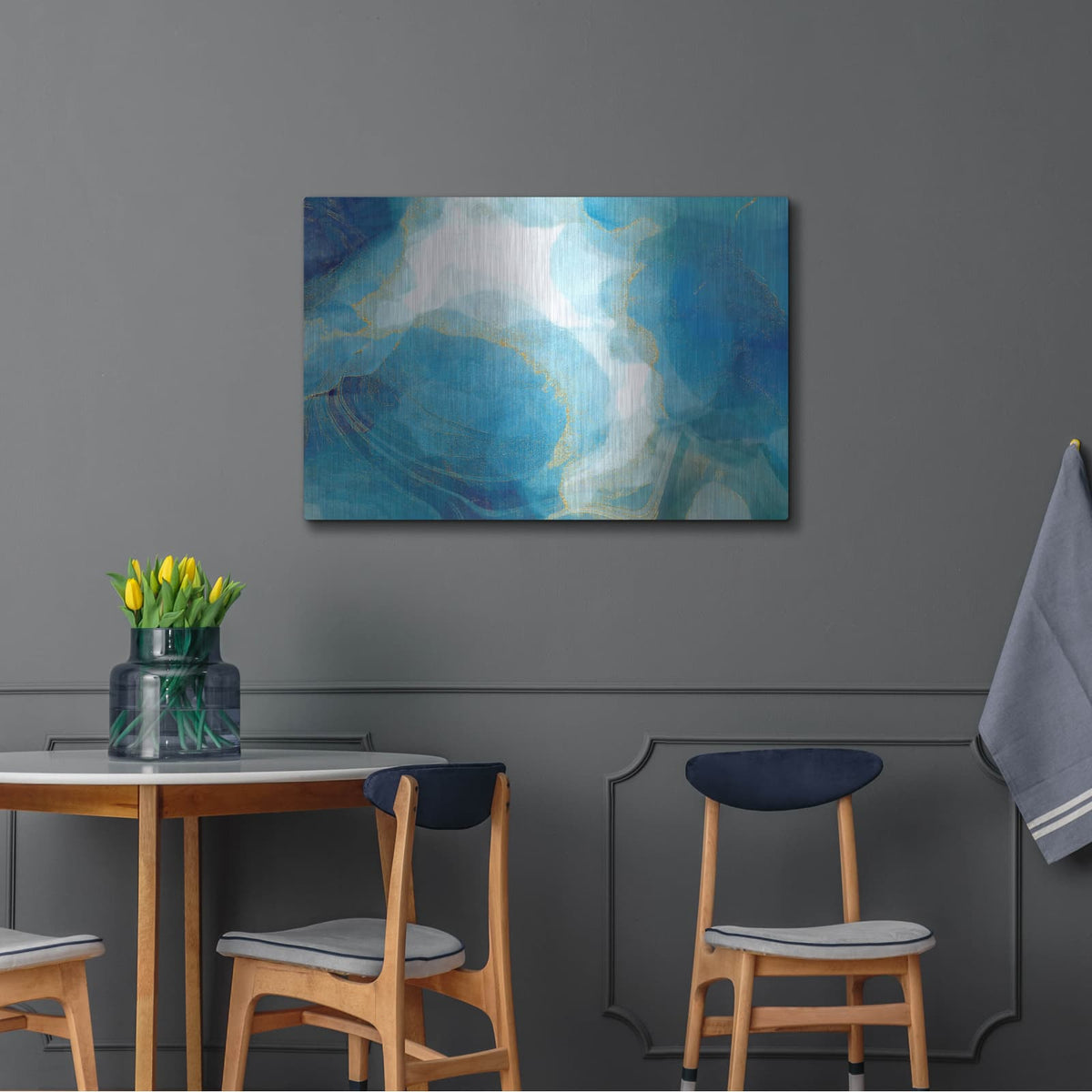 'Partly Cloudy' by Delores Naskrent – Metal Wall Art, 36x24 room view
