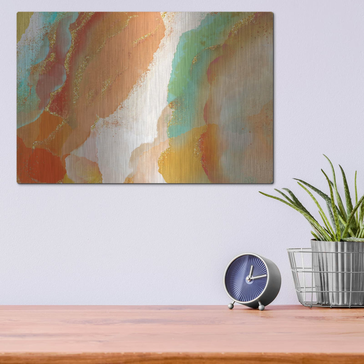 'Copperhead Row' by Delores Naskrent – Metal Wall Art, 16x12 room view