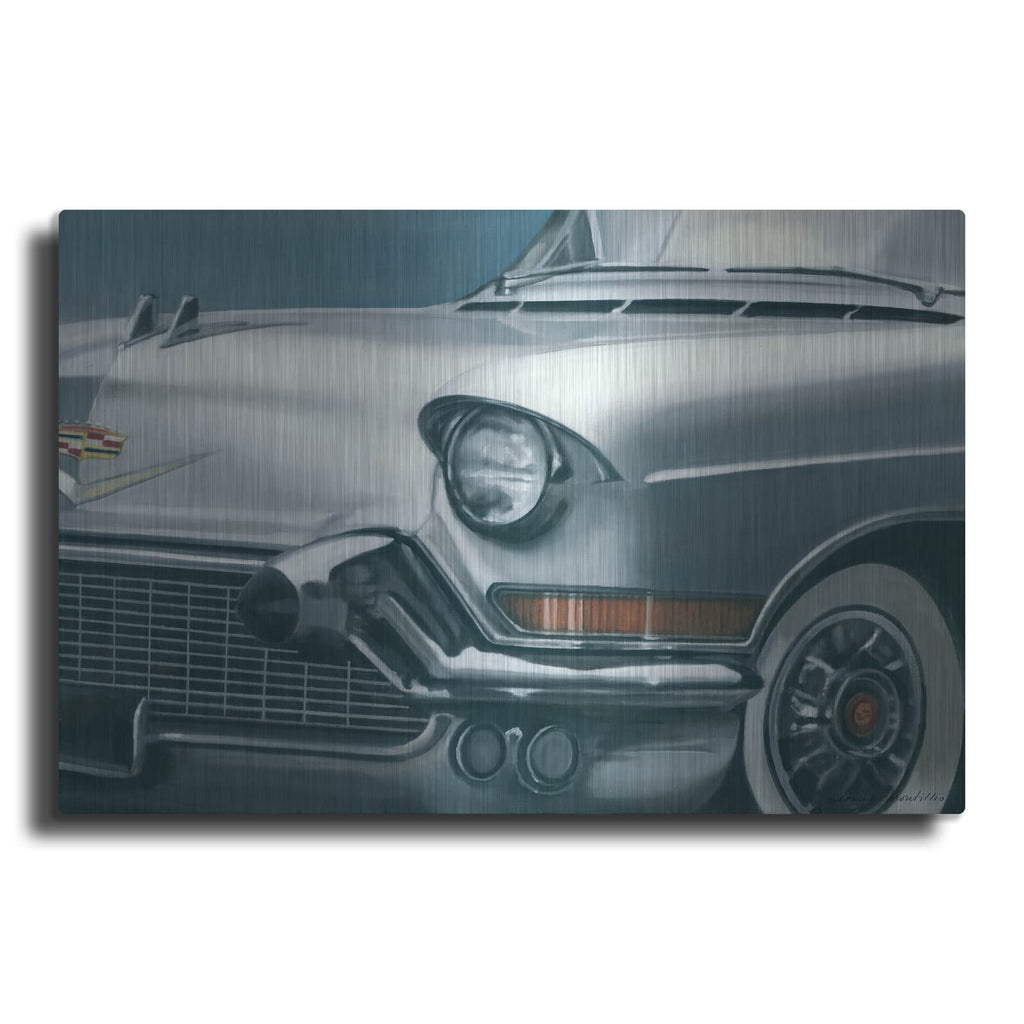 'Vintage Silver Caddy' by Louise Montillio – Metal Wall Art
