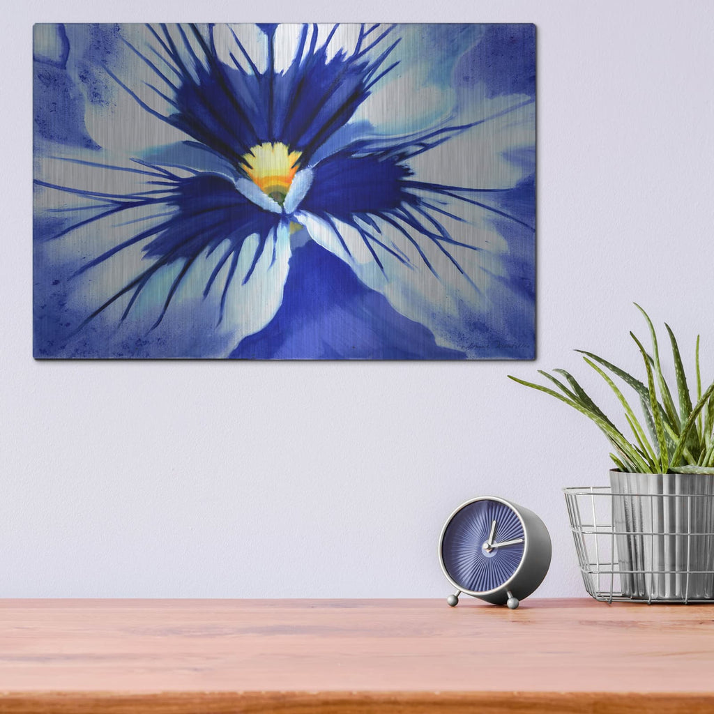 'Pansy Splash' by Louise Montillio – Metal Wall Art, 16x12 room view
