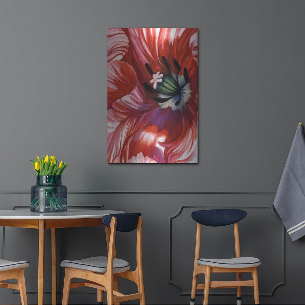 'Swashbuckler Poppy' by Louise Montillio – Metal Wall Art, 24x36 room view