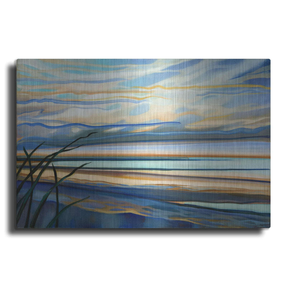 'Shorelines' by Louise Montillio – Metal Wall Art