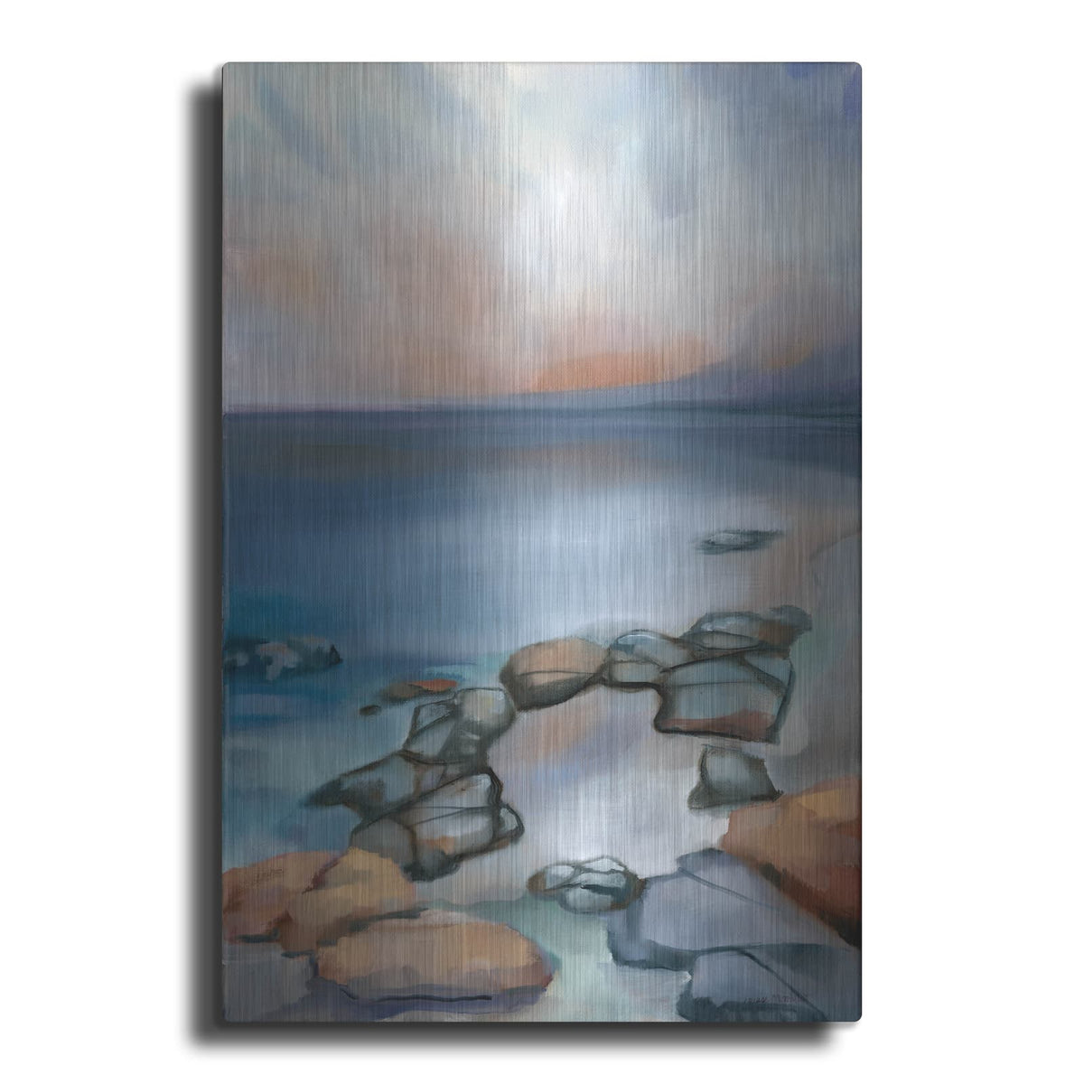 'Tidal Glow' by Louise Montillio – Metal Wall Art