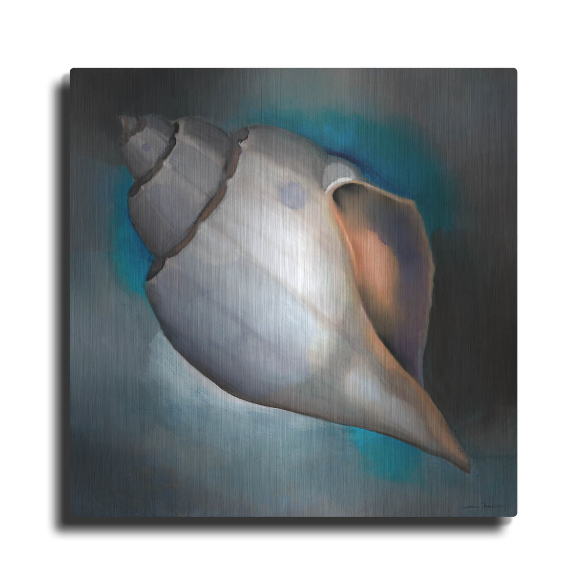'Sea Shell Glow' by Louise Montillio – Metal Wall Art