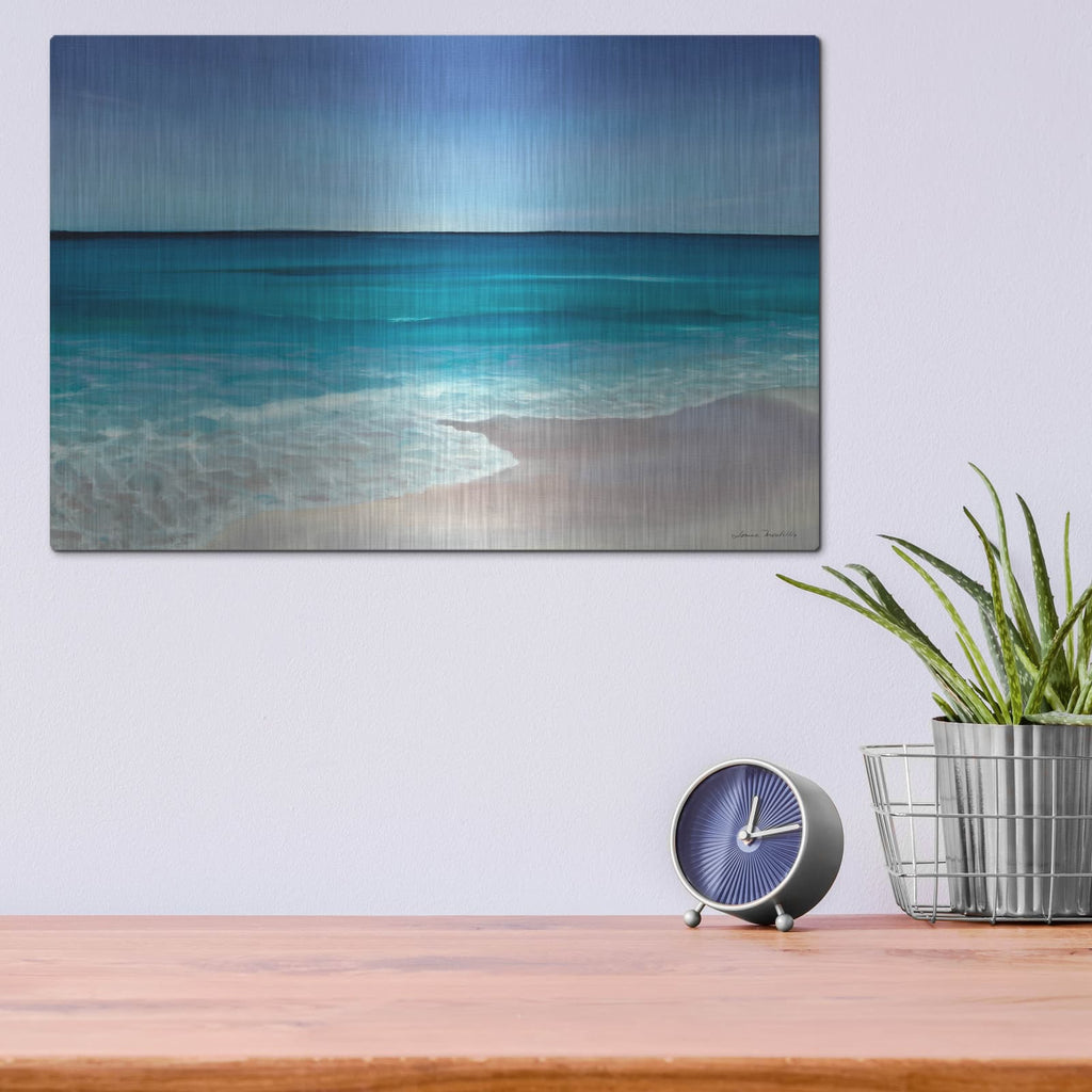 'Rippling Waves' by Louise Montillio – Metal Wall Art, 16x12 room view