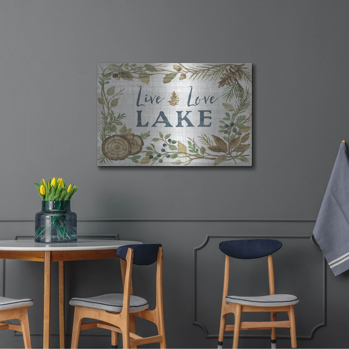 'Lakeside Retreat III' by Silvia Vassileva – Metal Wall Art, 36x24 room view