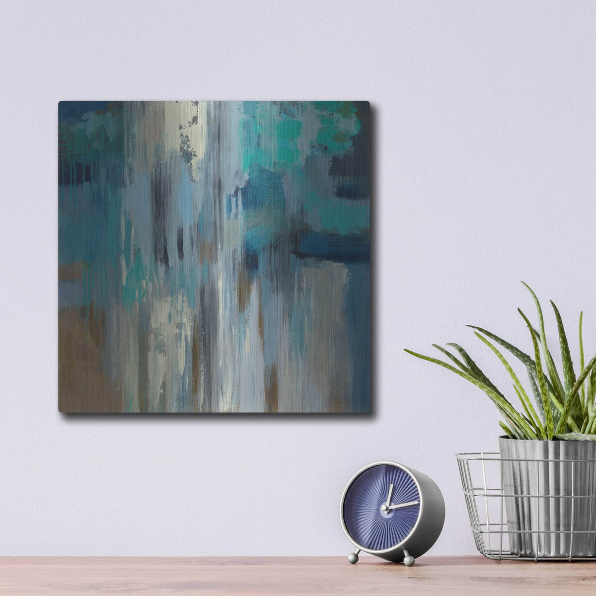 'Fisherman Nets' by Silvia Vassileva – Metal Wall Art, 12x12 room view