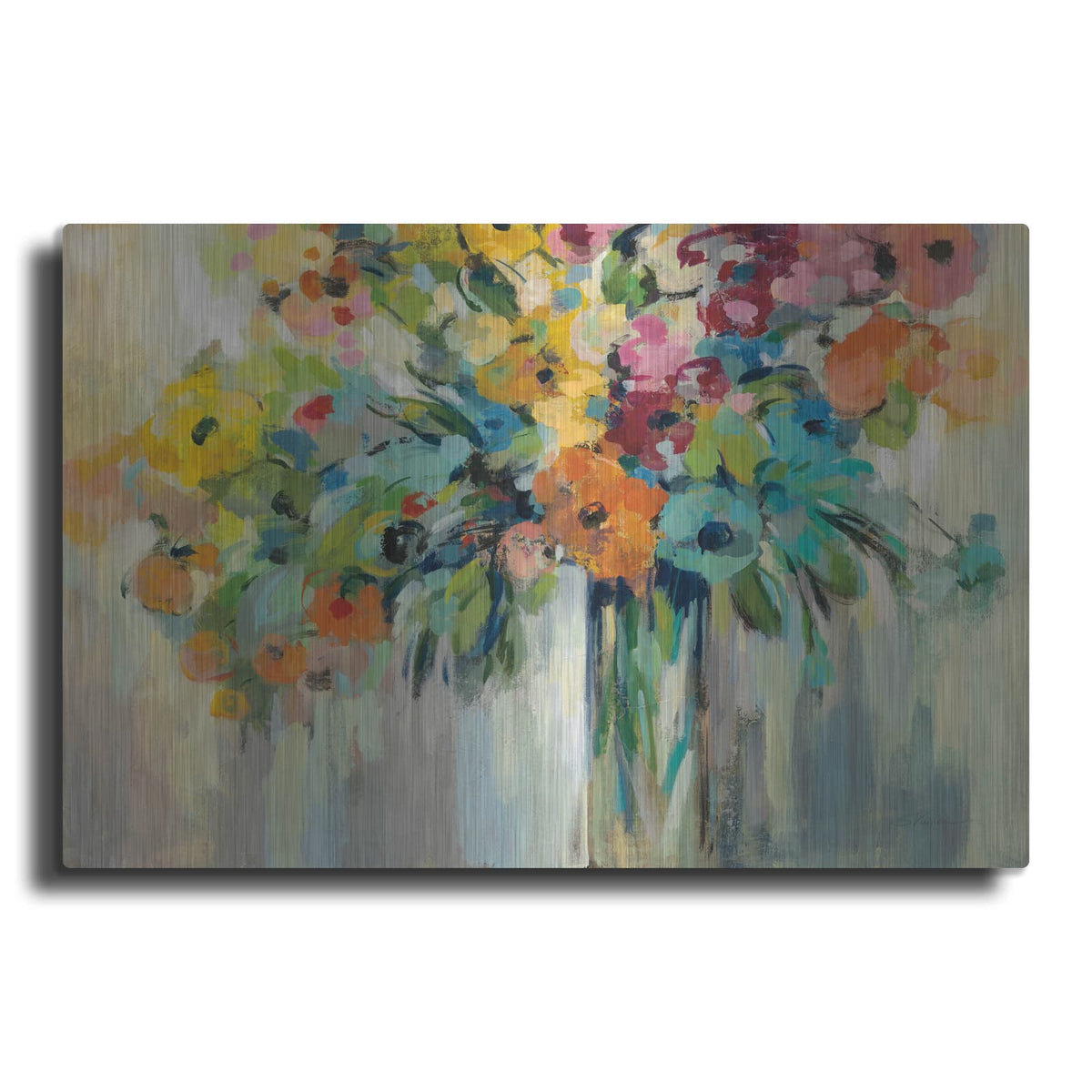 'Cloud of Flowers' by Silvia Vassileva – Metal Wall Art